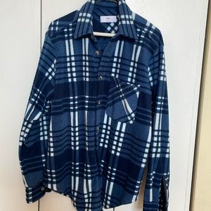 AritziaTNA Bristol Blue Flannel Shirt